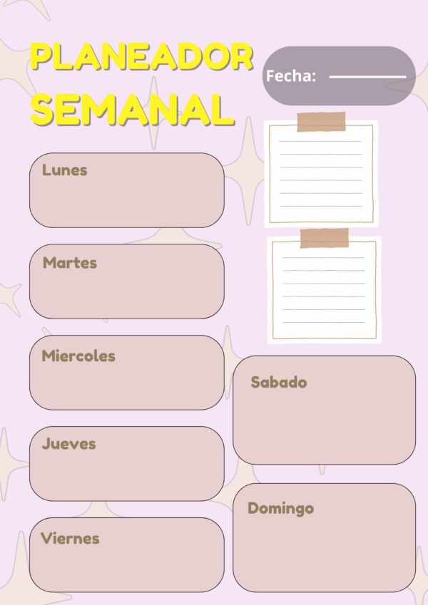 PLANEADOR SEMANAL